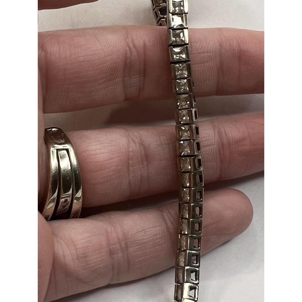 Women's 925 Sterling Silver CZ Tennis Bracelet
